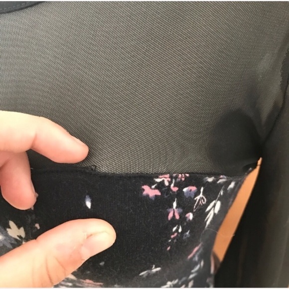 Floral Long Sleeve Mini Dress - Picture 2 of 5